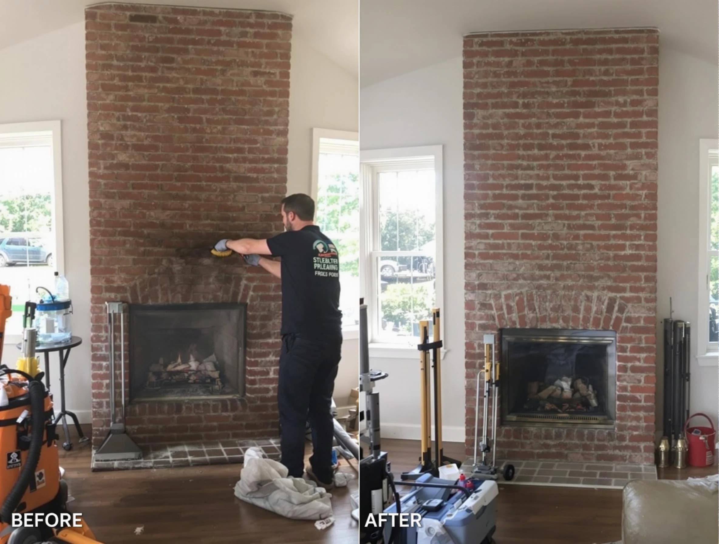 Finished chimney sweeping service by Somerville Chimney Sweep in Somerville, MA