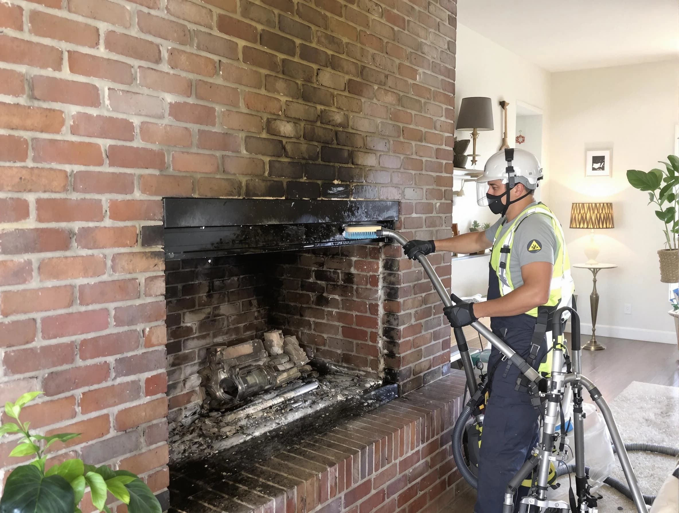 Somerville Chimney Sweep providing fireplace cleaning services in Somerville, MA
