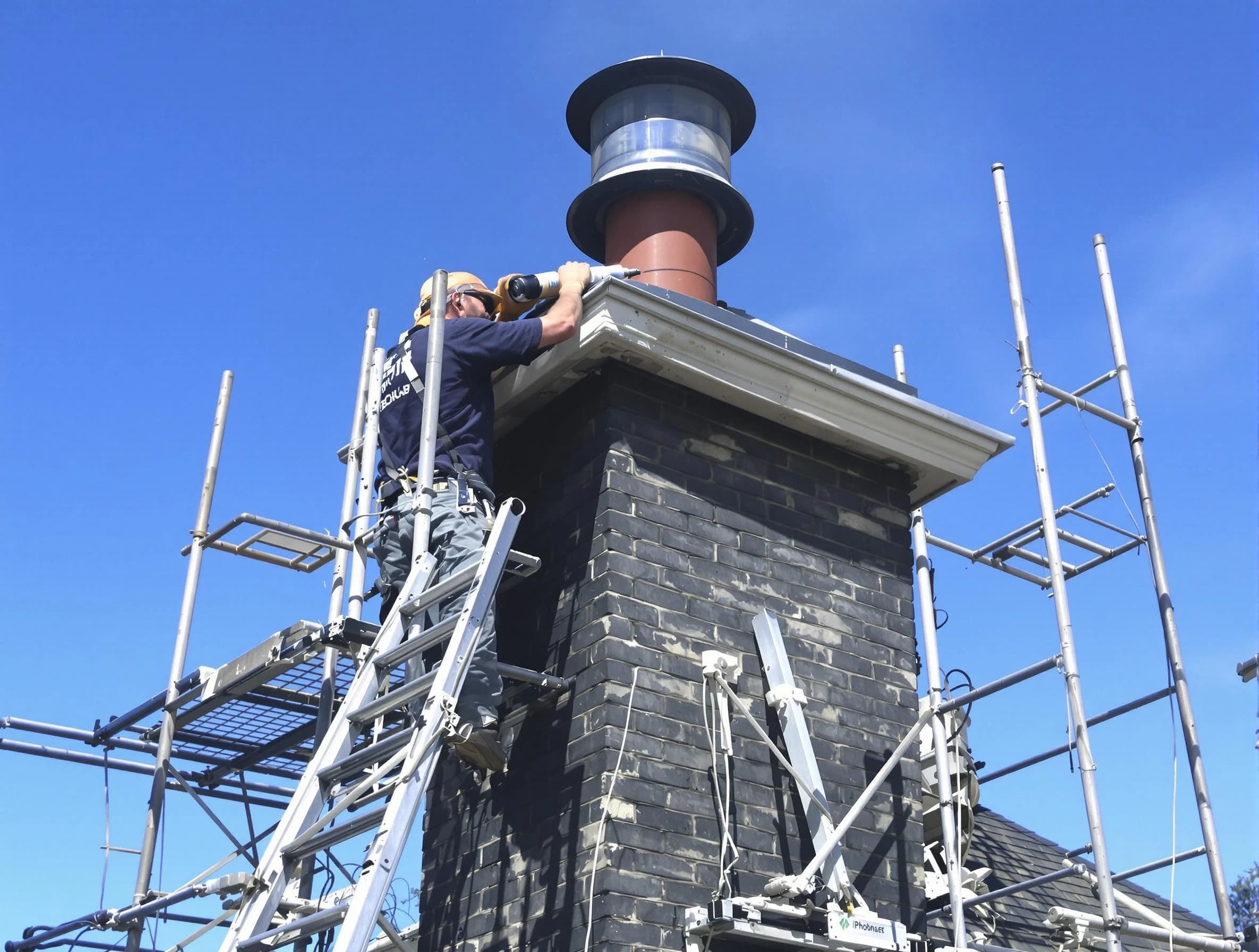 Sturdy chimney crown finished by Somerville Chimney Sweep in Somerville, MA