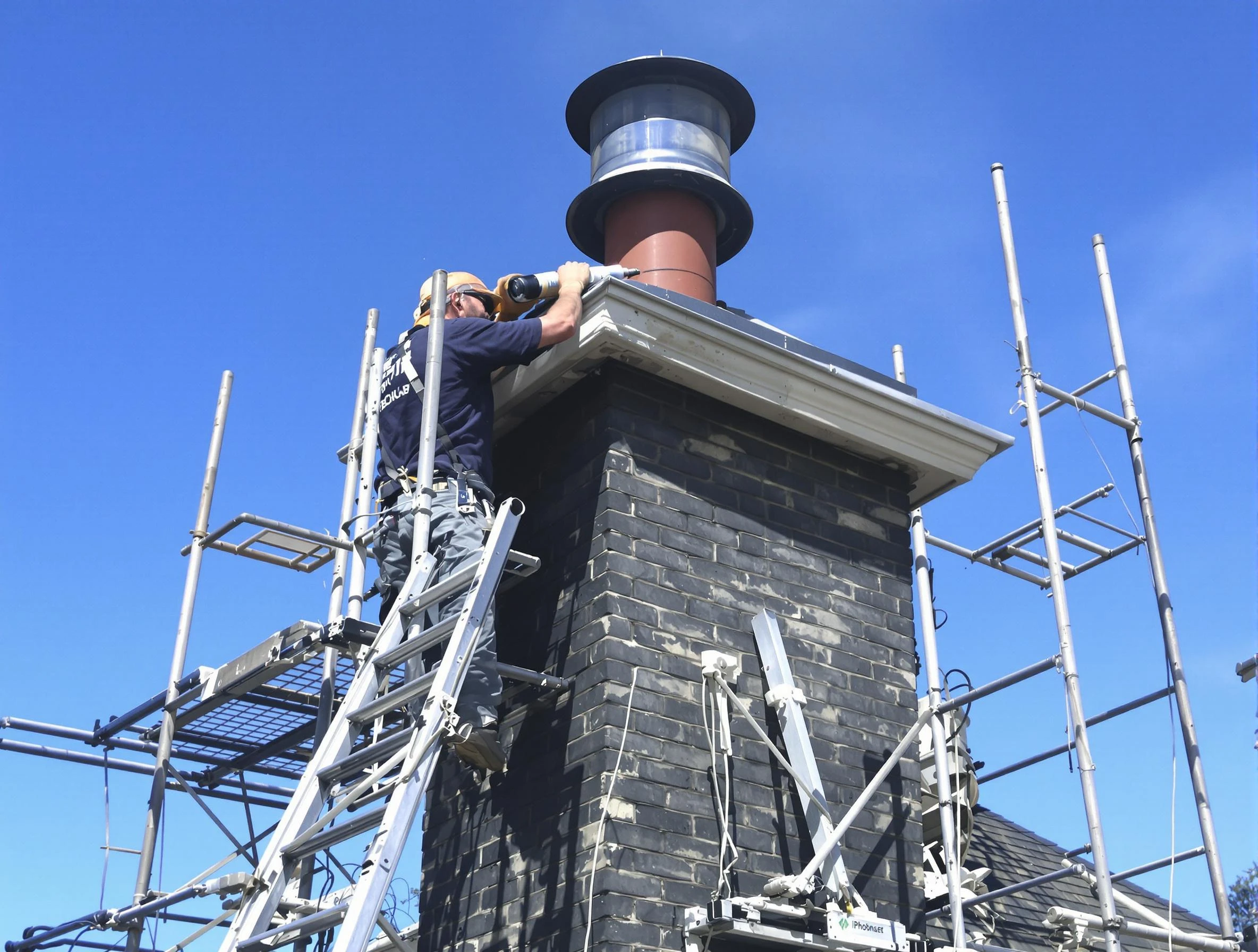 Sturdy chimney crown finished by Somerville Chimney Sweep in Somerville, MA
