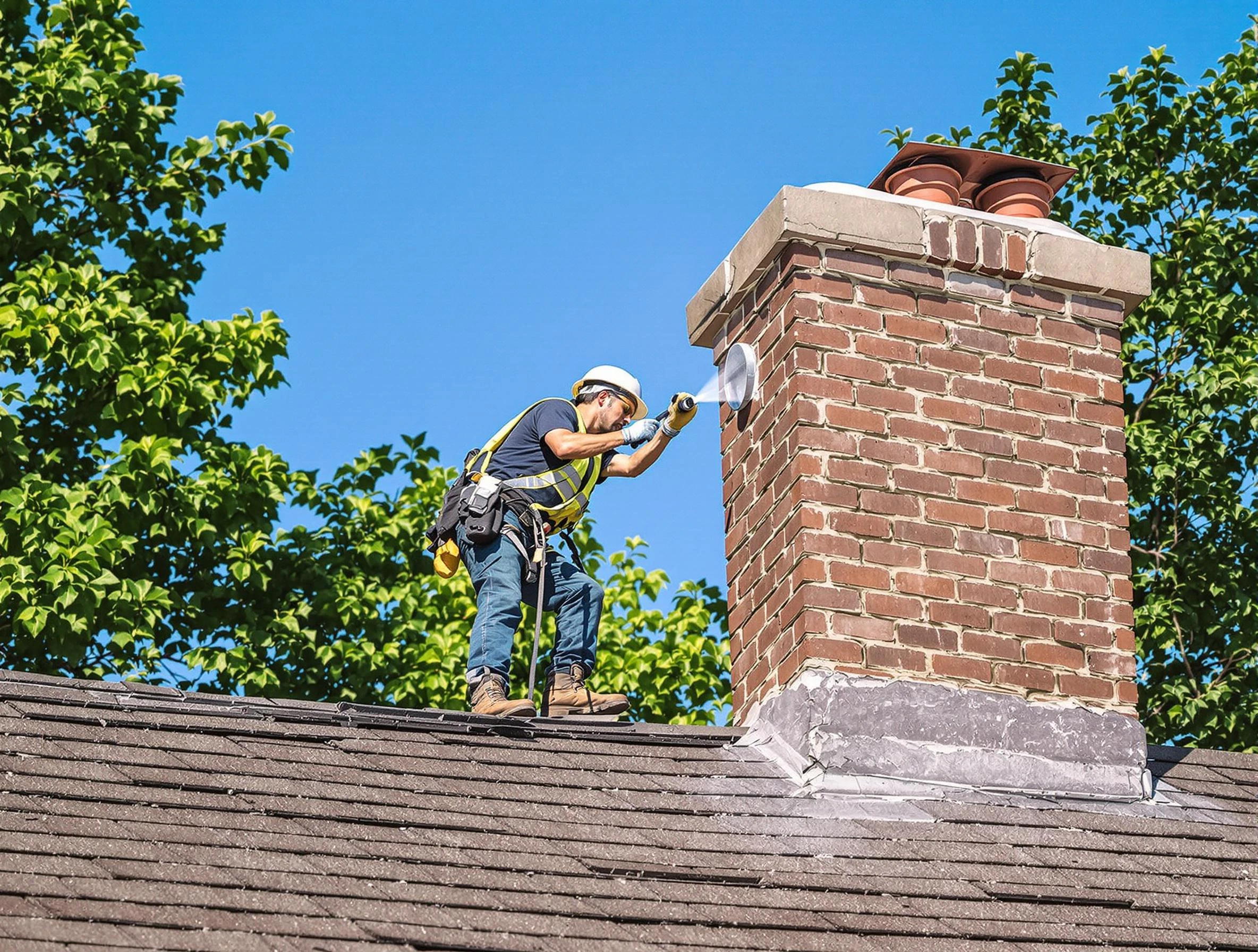 Somerville Chimney Sweep performing an inspection with advanced tools in Somerville, MA