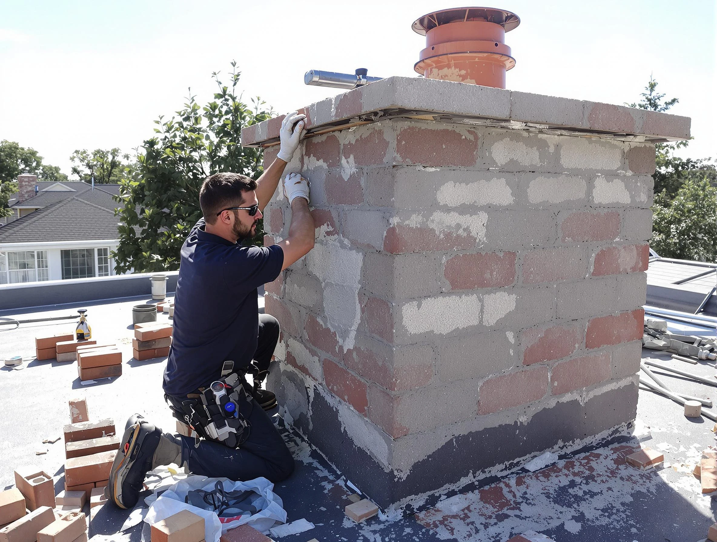 Advanced chimney repair process by Somerville Chimney Sweep in Somerville, MA