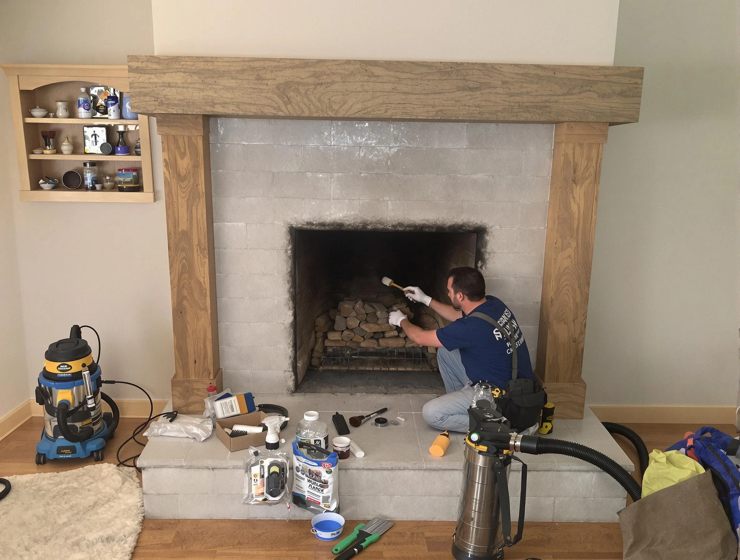 Detailed creosote removal process by Somerville Chimney Sweep in Somerville, MA